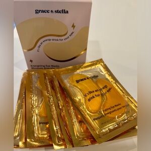 A Bundle of 12 Pair Grace & Stella Energizing Gold Eye Masks